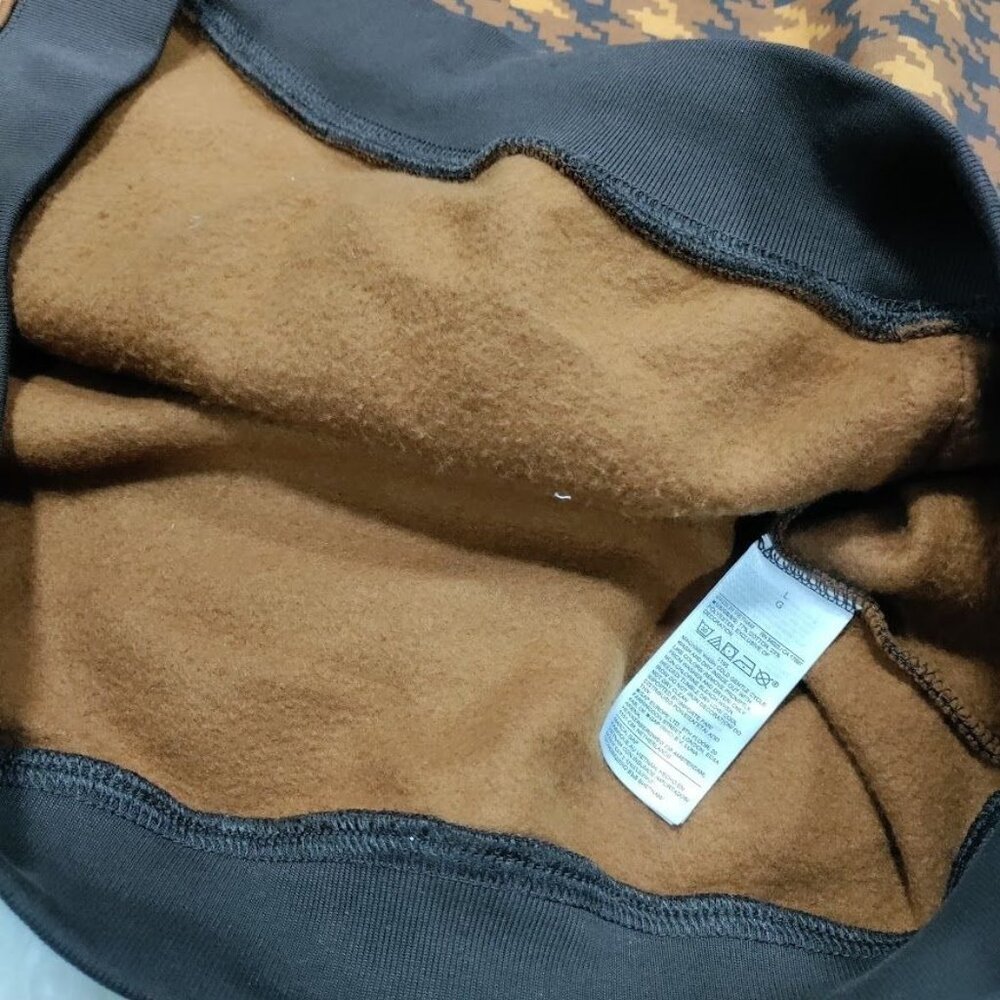 NWT Gap x Dapper Dan DAP GAP Unisex M/L Houndstooth Hoodie & Pant Set Brown/Gold - Picture 7 of 16